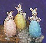 Rabbits top of Eggs